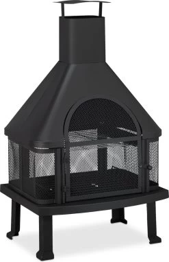 Relaxdays Tuinhaard Met Bbq Rooster - Buitenkachel - Terrashaard - Vonkenvanger - XL -Philips Hue Winkel 775x1200 2