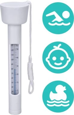 Zwembad Thermometer - Drijvend - Water Thermometer - Voor O.a. Babybad, Bad, Zwembad, Bubbelbad