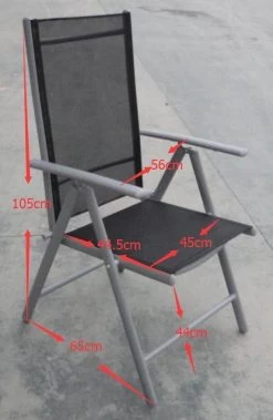 Tuinstoel Standenstoel Aluminium Antraciet 7 Standen Per 2 Stuks -Philips Hue Winkel 782x1200