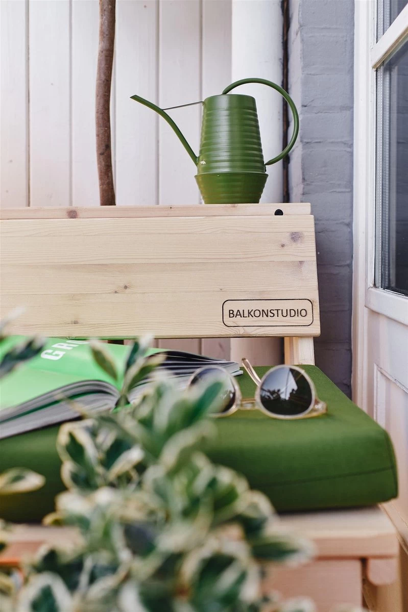 Balkonset 3in1: Bank | Tafel | Opbergruimte. Hout, Medium 95cm. 7 Balkonset 3in1: Bank | Tafel | Opbergruimte. Hout, Medium 95cm. - Afbeelding 5