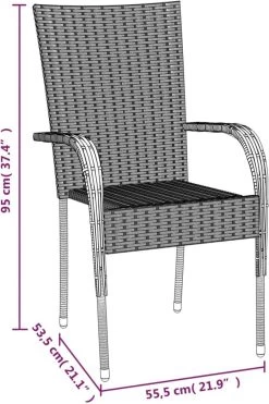 VidaXL 5-delige Tuinset Poly Rattan Bruin -Philips Hue Winkel 800x1200 35