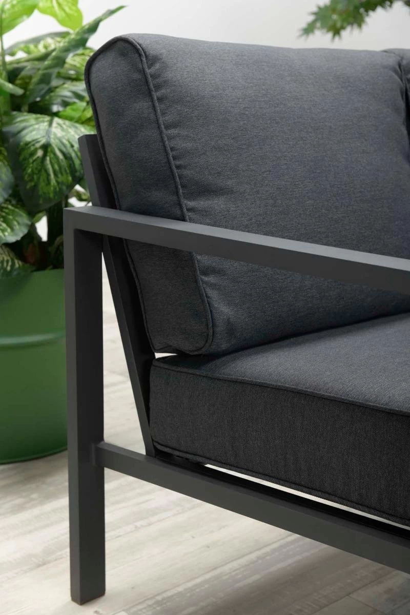 Garden Impressions Durban Loungeset - 4-delig - Zwart 8 Garden Impressions Durban Loungeset - 4-delig - Zwart - Afbeelding 6