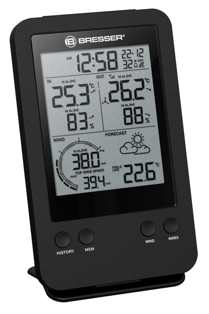 Bresser Professionele 3-in-1 Windmeter Incl. Luchtvochtigheids- En Temperatuurmeter 9 Bresser Professionele 3-in-1 Windmeter Incl. Luchtvochtigheids- En Temperatuurmeter - Afbeelding 7