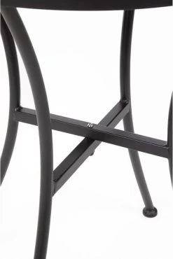 Bolero Ronde Stalen Bistro Tafel Zwart 60cm -Philips Hue Winkel 802x1200