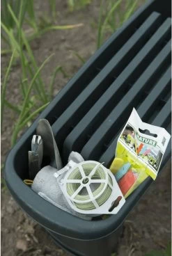 Nature - Tuinkruk 2-in-1 - Tuinzit/-knielkruk - Tuin Werkbank - Grijs - H34 X 66 X 25cm -Philips Hue Winkel 805x1200