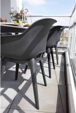 Allibert Akola Tuinstoelen - 2 Stuks -56,5x55x80cm - Donkergrijs -Philips Hue Winkel 806x1200