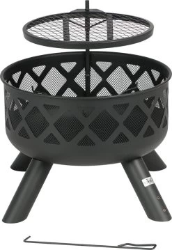 Bali Outdoors BBQ Vuurgrill -Vuurschaal - 61.8cm - Tuinhaard - Houtskool BBQ Grill