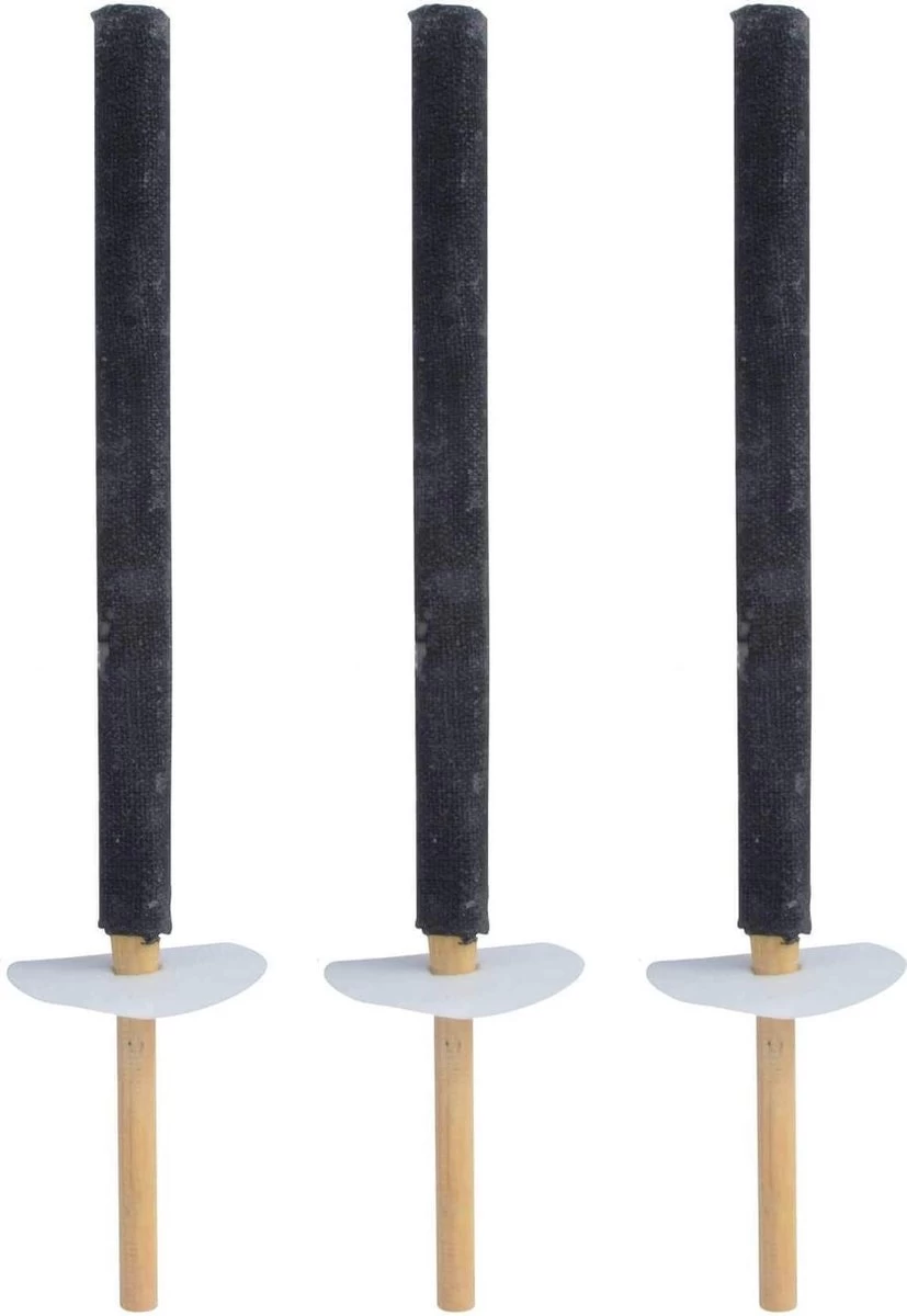 Merkloos Wax Fakkels Set Van 6 Stuks Voor Wandel- En Looptochten (wasfakkels 60 Min) 3 Merkloos Wax Fakkels Set Van 6 Stuks Voor Wandel- En Looptochten (wasfakkels 60 Min)