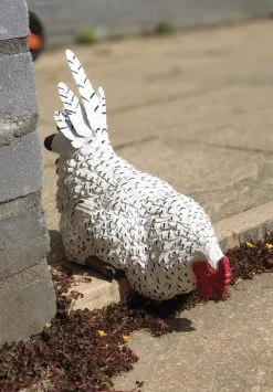 Zittend Kip Beeld Wit 24cm Kippen Tuinbeeld Op Rand - Kip Decoratie| GerichteKeuze -Philips Hue Winkel 834x1200 3