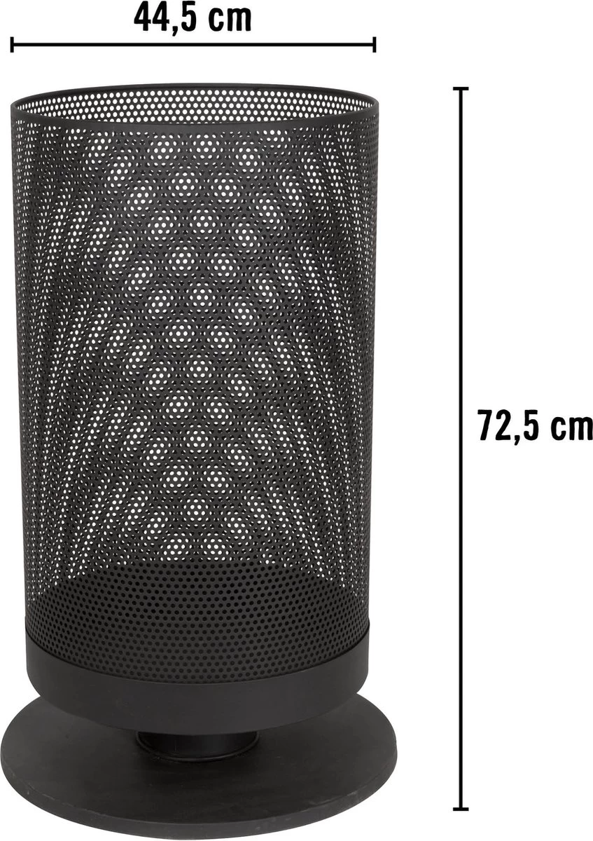 BBQ Collection Vuurkorf Op Voet - 72,5 Hoog - Ø 44,5 Cm - Inclusief Pook - Staal - Zwart 5 BBQ Collection Vuurkorf Op Voet - 72,5 Hoog - Ø 44,5 Cm - Inclusief Pook - Staal - Zwart - Afbeelding 3