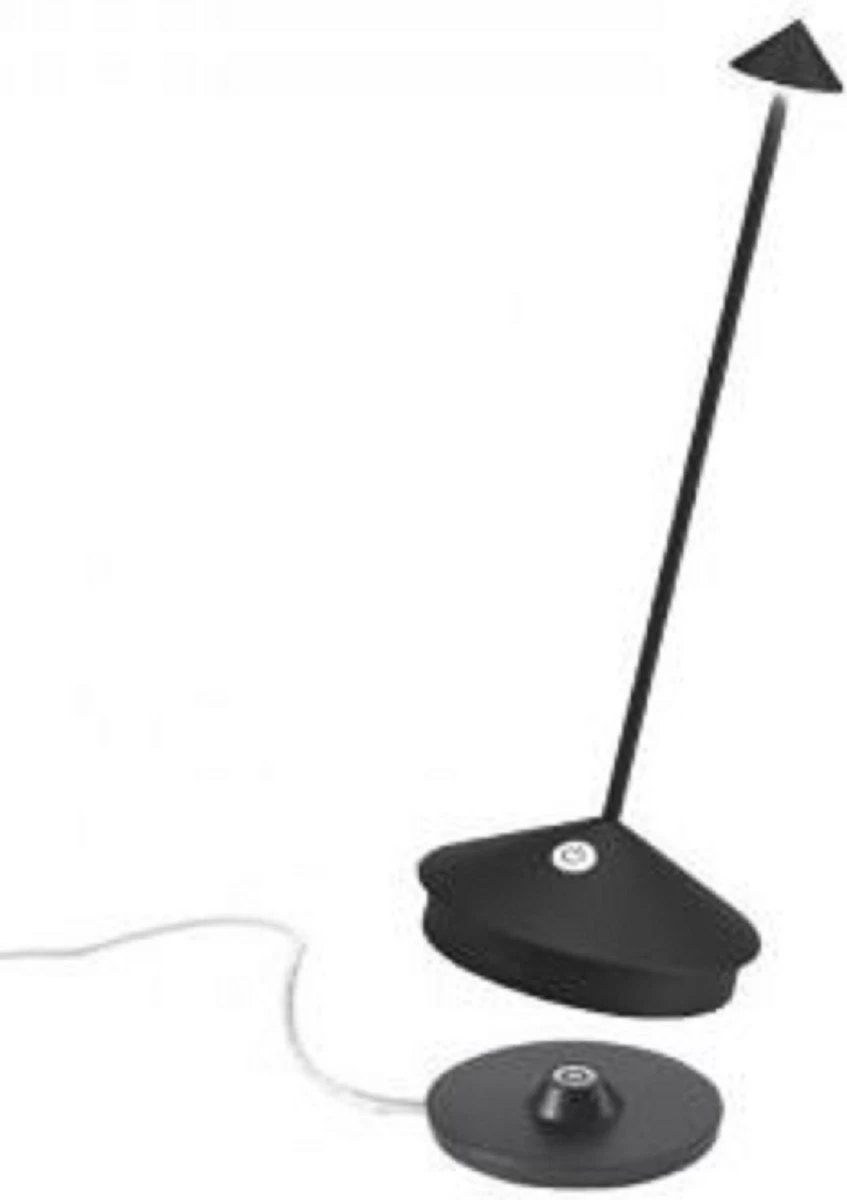 Zafferano - Pina - Donker Grijs - H29cm - Ledlamp - Bureaulamp – Tafellamp – Snoerloos – Verplaatsbaar – Duurzaam - Voor Binnen En Buiten – LED - Dimbaar - 2700K – IP54 Spat Waterdicht - USB Oplaadbaar 5 Zafferano - Pina - Donker Grijs - H29cm - Ledlamp - Bureaulamp – Tafellamp – Snoerloos – Verplaatsbaar – Duurzaam - Voor Binnen En Buiten – LED - Dimbaar - 2700K – IP54 Spat Waterdicht - USB Oplaadbaar - Afbeelding 3