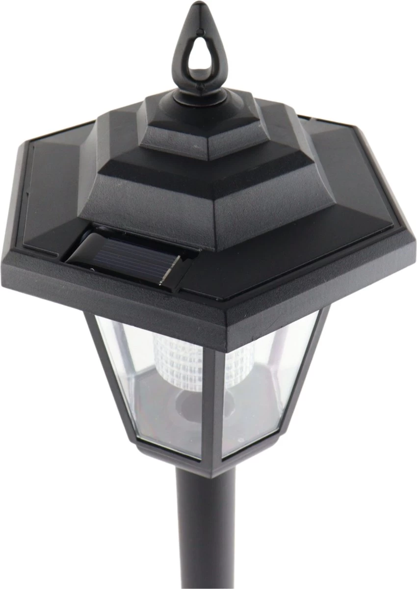 Orange85 Lantaarn - Solar LED - Zwart - Tuin - 83 Cm - Zonne Energie 10 Orange85 Lantaarn - Solar LED - Zwart - Tuin - 83 Cm - Zonne Energie - Afbeelding 8