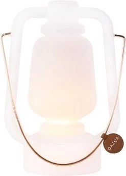 QAZQA Storm - Moderne LED Dimbare Staande Buitenlamp | Staande Lamp Voor Buiten Met Dimmer - 1 Lichts - H 300 Mm - Wit - Buitenverlichting