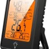 BOTC Digitale Thermo Hygrometer - Weerstation - Digitale Thermo Meter Binnen - Luchtvochtigheidsmeter - Zwart