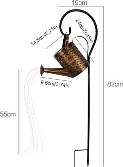 Lardic Solar Tuinlamp Met Grondspies – Solar Tuinverlichting – Brons Kleurig Metaal – Tuinverlichting Op Zonneenergie Buiten – Led Buitenverlichting Met Sensor - Tuinfontein - Tuinfakkel / Tuinsteker / Tuinlantaarn -Philips Hue Winkel 880x1200 2