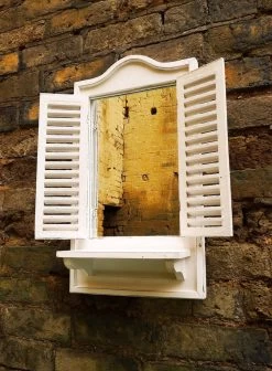 Wandspiegel Louvre Tuinspiegel Vensterbank Wit Spiegel Met Luiken 68CM -Philips Hue Winkel 883x1200 2