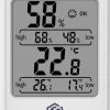 Ease Electronicz Hygrometer Min/Max - Luchtvochtigheidsmeter - Digitaal Weerstation - Vochtigheidsmeter - Thermometer Voor Binnen - Met Verlichting
