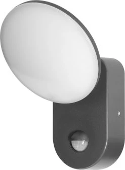 Adviti RIOLIT LED Outdoor Wandlamp Met Bewegingssensor - Antraciet - IP65 - Ik10 - 4000K - 1100lm - 15 Watt - 3 Jaar Garantie!