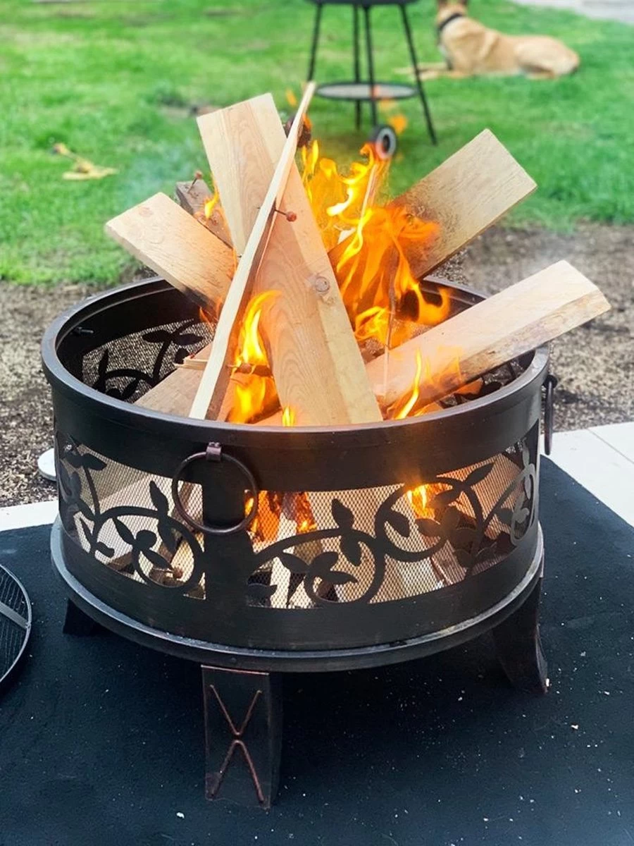 Gardebruk Vuurkorf Rond Ø 67cm – Incl. Vonkbeveiliging & Vuurhaak 9 Gardebruk Vuurkorf Rond Ø 67cm – Incl. Vonkbeveiliging & Vuurhaak - Afbeelding 7