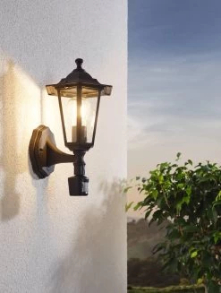 EGLO Laterna 4 Wandlamp - Voor Buiten - Met Sensor - 1 Lichts - Zwart -Philips Hue Winkel 906x1200