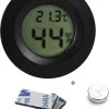 Tool Meister TM2 - Thermometer & Hygrometer - Luchtvochtigheidsmeter Voor Binnen/Koelkast - Zwart - Incl Batterijen