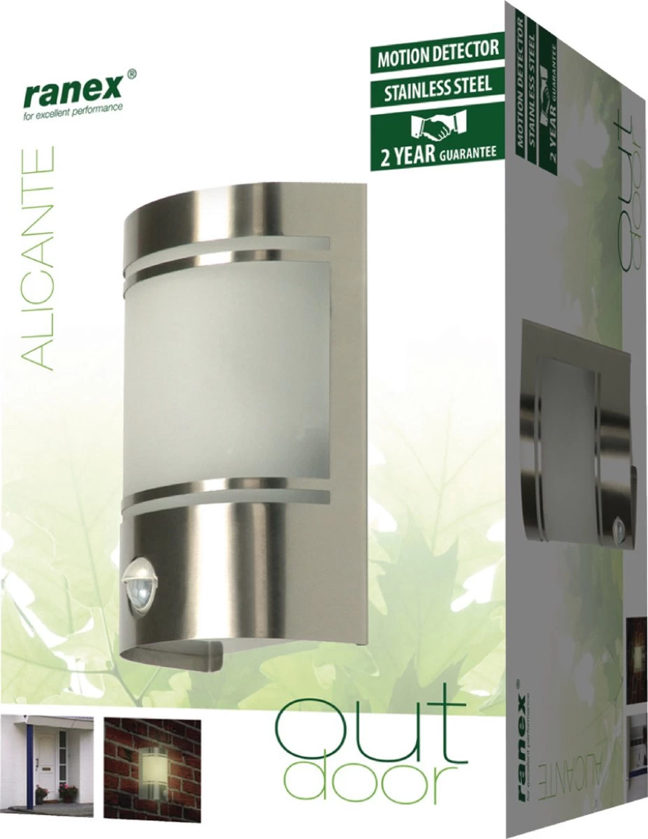 Smartwares Alicante Wandlamp – Roestvrijstaal – Bewegingssensor – E27 Fitting - 10.010.26 13 Smartwares Alicante Wandlamp – Roestvrijstaal – Bewegingssensor – E27 Fitting - 10.010.26 - Afbeelding 11