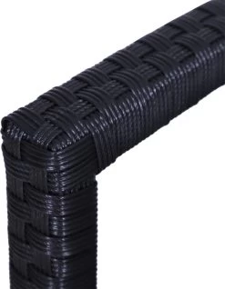 Outsunny Polyrotan Tuinbank 2-zits Parkbank Bank Staal Zwart 867-022 -Philips Hue Winkel 931x1200