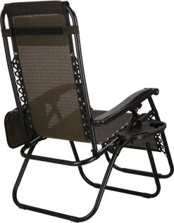 Springos Tuinstoel | Ligstoel | Opvouwbaar | Verstelbaar | Ergonomische Hoofdsteun | Bruin / Zwart -Philips Hue Winkel 934x1200