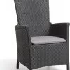 Allibert Vermont Verstelbare Tuinstoel - 64x68x107cm - Grafiet