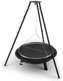 Blumfeldt Arco Trino Vuurschaal - Vuurkorf En Barbecue - BBQ Op 3 Poten - Edelstaal - Driepoot Met Grill Rooster -Philips Hue Winkel 938x1200 1