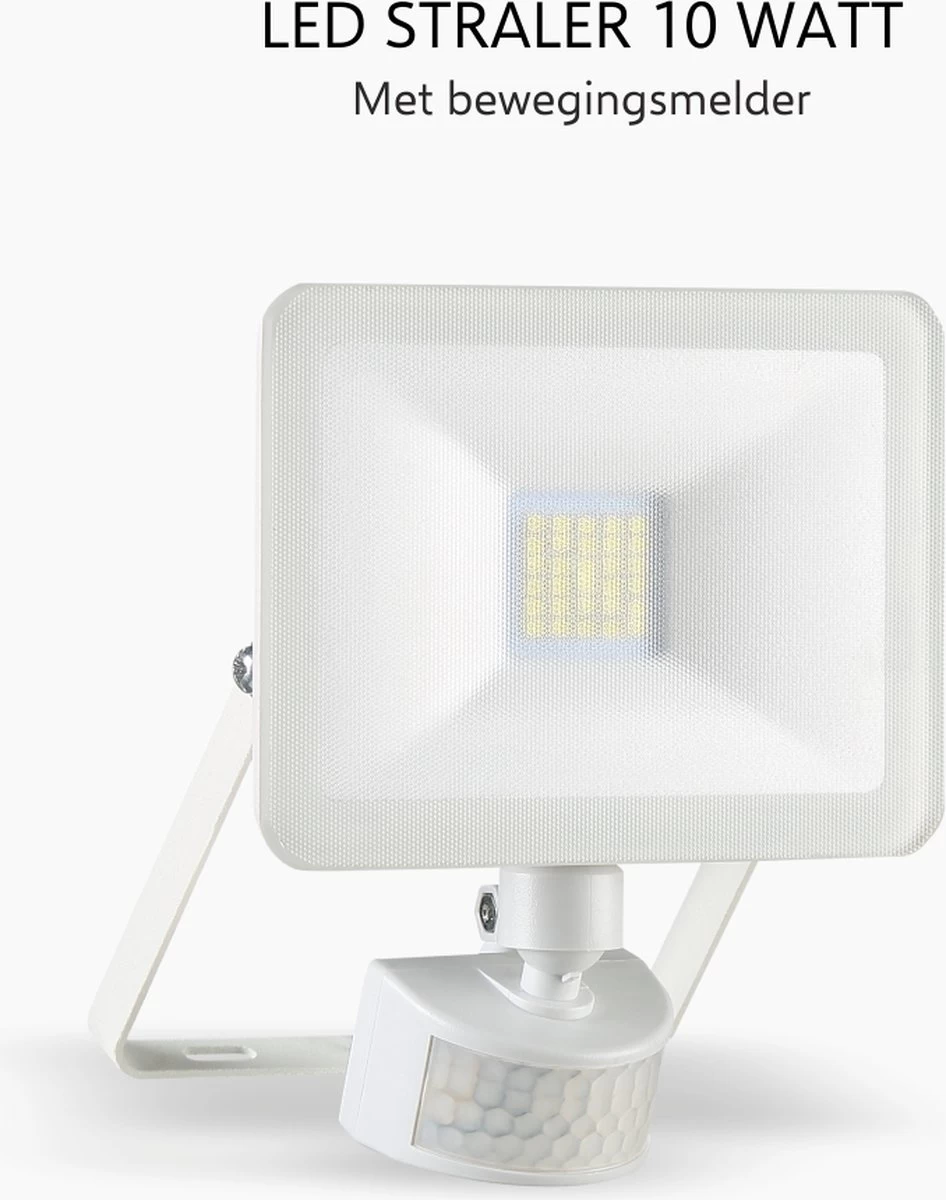 ELRO LF60 Design LED Buitenlamp Met Bewegingssensor - 10W – 800LM – IP54 Waterdicht - Wit 9 ELRO LF60 Design LED Buitenlamp Met Bewegingssensor - 10W – 800LM – IP54 Waterdicht - Wit - Afbeelding 7