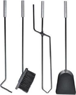 OpenHaard Set / Haardstel Voor Houtkachel Bestaande Uit Houtmand Met Uitneembare Hoes Voor Haardhout & Kachelhout + 5 Delige Set Met Haard & Kachel Accessoires Tang Pook Schep Borstel In Stabiele Standaard - Nu Met 30 Aanmaakblokjes - Haard Vuurkorf -Philips Hue Winkel 954x1200 1