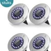 ForDig Solar Grondspots (4 Stuks) - RVS Grond Spots Op Zonne-energie Met 16 LED Spotjes - 10 Uur Buiten Verlichting In Tuin - IP65 Waterdicht - Tuinverlichting Lamp - Buitenverlichting Tuinlamp -Philips Hue Winkel 955x1200 1