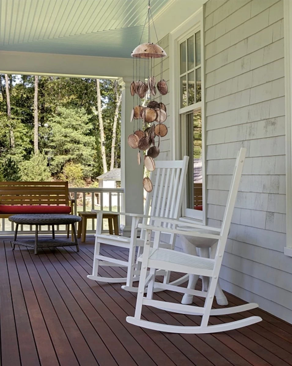 Coconut Shell Windgong - Windvanger - Tuin Decoratie 7 Coconut Shell Windgong - Windvanger - Tuin Decoratie - Afbeelding 5