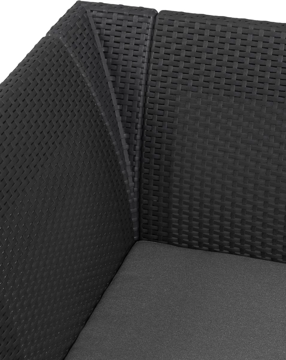 Keter Marie Hoek Loungeset Met Orlando Tafel - 6 Personen - Antraciet 10 Keter Marie Hoek Loungeset Met Orlando Tafel - 6 Personen - Antraciet - Afbeelding 8