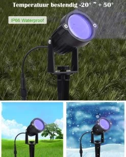 Merkloos Buitenverlichting - Bluetooth Led Tuinspot - LED Tuinspots - Tuinlampen - Te Besturen Met Mobiele App - RGB Multicolour - Waterdicht IP66 - 4 Stuks -Philips Hue Winkel 960x1200 3