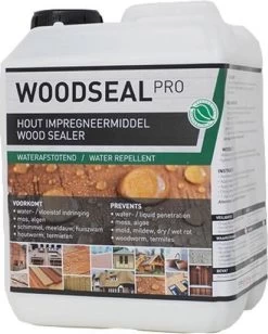 Woodseal Pro - Hout Impregneermiddel | Hout Waterdicht Maken | Hout Behandelen - 2,5 Liter