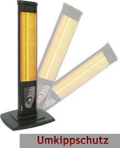 MirKraft - Infrarood Straalkachel - Terrasverwarmer-voor Binnen En Buiten - 2500W - ZWART -Philips Hue Winkel 972x1200