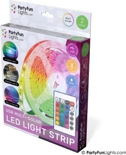 PartyFunLights - LED Strip - Multi-Color RGB - Werkt Op USB - 2 Meter -Philips Hue Winkel 973x1200 2
