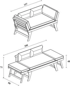 Loungebank Tuin FSC Antraciet – Makkelijk Verstelbaar Lounge Bank Balkon – Tuinbank Lounge Hardhout FSC – Perfecthomeshop -Philips Hue Winkel 984x1200