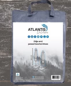 Weersbestendige Parasolhoes - Max. 4 X 4 M - Grijs / Antraciet - Zweefparasol -Philips Hue Winkel 992x1200 4