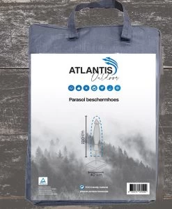 Weersbestendige Parasolhoes - Rond & Vierkant - Max. 3 X 3 M - Grijs / Antraciet - Stokparasol -Philips Hue Winkel 992x1200 6