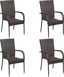 VidaXL 5-delige Tuinset Poly Rattan Bruin -Philips Hue Winkel 995x1200 1