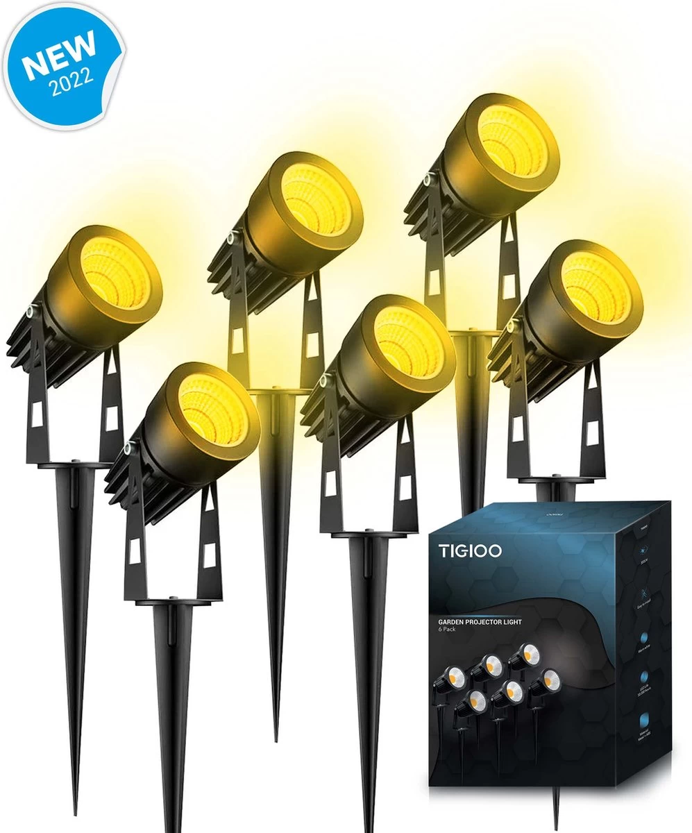 TIGIOO LED Tuinspot Buitenverlichting - 6 Tuinlampen - Tuinverlichting - Waterdicht (6 PACK) 3 TIGIOO LED Tuinspot Buitenverlichting - 6 Tuinlampen - Tuinverlichting - Waterdicht (6 PACK)